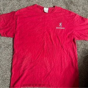 Hot pink browning tee